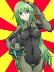  armored_core armored_core:_for_answer bodysuit from_software green_hair helmet long_hair lowres may_greenfield photoshop 