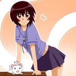  artist_request azumanga_daiou bangs kagura_(azumanga_daiou) nekokoneko school_uniform smile solo 