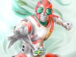  belt foreshortening highres kamen_rider kamen_rider_zx male_focus scarf sei_mon solo 