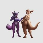  cameroo canine duo female fox gender_transformation kangaroo mammal marsupial transformation 