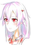  absurdres close-up guilty_crown hair_ornament hairclip highres long_hair pink_hair portrait red_eyes rolua sketch solo twintails yuzuriha_inori 