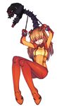  arms_up blue_eyes bodysuit brown_hair evangelion:_2.0_you_can_(not)_advance full_body hair_ornament highres long_hair multicolored multicolored_bodysuit multicolored_clothes neon_genesis_evangelion one_eye_closed orange_bodysuit parted_lips plugsuit rebuild_of_evangelion red_bodysuit see-through shikinami_asuka_langley simple_background skin_tight solo souryuu_asuka_langley tears test_plugsuit twintails white_background yuksi 