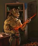  feline lengry lion mammal melee_weapon portrait smith sword weapon 