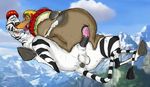  absurd_res anal blush character_from_animated_feature_film cheesecaked cum dreamworks duo equine feral flying hi_res madagascar male male/male mammal marty_the_zebra mikаchutuhonen sea_lion sex stefano_the_sea_lion zebra 