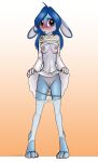  2018 5_fingers anthro bashful blue_fur blue_hair blush breasts clothed clothing clothing_lift digital_media_(artwork) ears_down female foxyverse fur hair hi_res lagomorph legwear lilly_sallaris long_hair mammal mancoin navel nipples nude open_mouth panties panties_down pantyhose pantyhose_down partially_clothed pussy rabbit red_eyes shirt shirt_lift shy signature simple_background skirt skirt_lift small_breasts solo standing sweater underwear undressing white_fur 