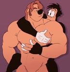  anthro canine disney dog duo goof_troop male male/male mammal max_goof muscles sarah-borrows 
