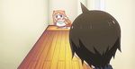  1boy 1girl animated animated_gif doma_umaru happy himouto!_umaru-chan 