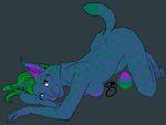  anthro big_breasts breasts butt cat feline female fur green_hair hair hayley invalid_color inviting large_boobs lynx mammal nipples nude pose poweron solo starvinartmajor transformation 