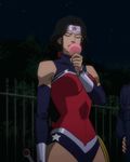  animated animated_gif dc_comics ice_cream justice_league large_breasts licking tongue wonder_woman 