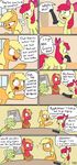  2015 apple_bloom_(mlp) applejack_(mlp) big_macintosh_(mlp) dialogue dildo earth_pony english_text equine female feral friendship_is_magic granny_smith_(mlp) horse male mammal my_little_pony pony sex_toy strangerdanger text 