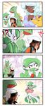  +++ /\/\/\ 1boy 1girl 4koma ? anger_vein bano_akira blue_hair blush breast_envy breasts brown_hair character_request cleavage comic dark_skin envy eyelashes gardevoir gen_1_pokemon gen_3_pokemon heart highres jealous jigglypuff looking_at_breasts medium_breasts ninetales open_mouth petting pikachu pokemon pokemon_(creature) pokemon_(game) pokemon_oras purple_eyes sceptile short_hair short_sleeves silent_comic smile yuuki_(pokemon) 