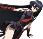 akame akame_ga_kill! black_hair dutch_angle extraction long_hair non-web_source red_eyes transparent_background very_long_hair 