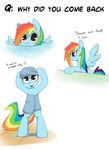  bath english_text equine female feral friendship_is_magic grumblepluck horse mammal my_little_pony pegasus pony rainbow_dash_(mlp) simple_background solo text towel white_background wings 