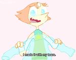  blue_eyes blush english_text fangs female looking_at_viewer pearl_(steven_universe) solo steven_universe tears text 