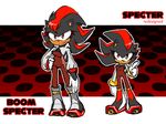 cleavage clothed clothing crossgender gloves hedgehog mammal red_eyes shadow_the_hedgehog sonic_(series) thegreatrouge 