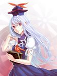  bad_id bad_pixiv_id colorized hat highres kamishirasawa_keine long_hair nakatani_nio red_eyes solo touhou vi_(ena0930) 