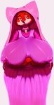  2015 anthro areola big_breasts breasts canine disney erect_nipples female fox huge_breasts lactating looking_at_viewer maid_marian mammal milk nipples robin_hood_(disney) robin_hood_(film) smile solo vhsdaii 