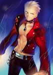  archer bad_id bad_pixiv_id fate/extra fate/extra_ccc fate_(series) jacket male_focus naoko_(juvenile) red_jacket solo white_hair 
