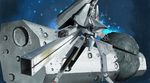  bad_id bad_pixiv_id crater i.t.o_daynamics mecha morito_(sidonia_no_kishi) no_humans railgun realistic science_fiction sidonia_(ship) sidonia_no_kishi space space_craft star_(sky) weapon 