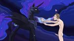  &lt;3 2015 arareroll balls equine erection female feral friendship_is_magic horn human male mammal my_little_pony nightmare_moon_(mlp) nude penis winged_unicorn wings 