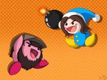  beard bomb brown_hair duo explosives facial_hair game_grumps hair hat kirby kirby_(series) male nintendo video_games 