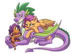 adult_scootaloo adult_spike child couple dragon equine father friendship_is_magic hybrid jasper_(lopoddity) lopoddity love mammal mother my_little_pony parent pegasus scootaloo_(mlp) size_difference spike_(mlp) wings young 