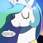  cakewasgood crown english_text equine eyes_closed female friendship_is_magic hair horn mammal multicolored_hair my_little_pony princess_celestia_(mlp) smile solo text unicorn 