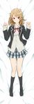  absurdres brown_eyes brown_hair cardigan dakimakura full_body highres isshiki_iroha looking_at_viewer school_uniform short_hair skirt smile solo yahari_ore_no_seishun_lovecome_wa_machigatteiru. yuto_(dialique) 