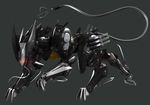  blade_wolf canine machine mammal mechanical metal_gear metal_gear_rising:_revengeance official_art prehensile_tail red_eyes robot simple_background solo video_games wolf 