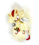  highres looking_at_viewer no_humans official_art red_eyes shadow_the_hedgehog sonic_the_hedgehog super_shadow transparent_background white_gloves 