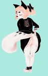  anthro butt canine clothing cute dress female fox invalid_color mammal tinycat 