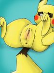  anus blush butt clitoris female lunasfolly mammal nintendo pikachu pok&eacute;mon presenting presenting_hindquarters pussy pussy_juice solo video_games wet 