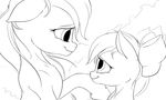  2015 apple_bloom_(mlp) applejack_(mlp) earth_pony equine eye_contact female feral friendship_is_magic horse mammal my_little_pony nobody47 pony sibling sisters smile 