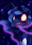 2015 blood blue_hair blue_theme clasherz crown crying_blood equine female friendship_is_magic glowing hair horn magic mammal my_little_pony necklace portrait princess_luna_(mlp) solo sparkles stitch_marks winged_unicorn wings 