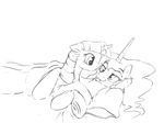  2015 duo equine female feral friendship_is_magic horn mammal my_little_pony princess_luna_(mlp) silfoe twilight_sparkle_(mlp) winged_unicorn wings 