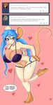  anthro big_breasts blue_hair blush breasts clothed clothing female freckles fur green_eyes hair huge_breasts jasmine_(skidd) lingerie long_hair mammal mouse rodent skidd smile solo thick_thighs underwear white_fur wide_hips 