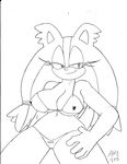  2015 anthro badger big_breasts bikini black_and_white breasts clothed clothing dreamcastzx erect_nipples female hedgehog mammal monochrome mustelid nipples skimpy solo sonic_(series) sticks_the_jungle_badger swimsuit 
