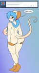  anthro big_breasts blue_hair blush breasts butt female freckles fur green_eyes hair huge_breasts jasmine_(skidd) long_hair mammal mouse nipples nude open_mouth pussy rodent skidd solo thick_thighs white_fur wide_hips 