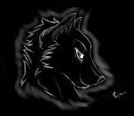  2015 ambiguous_gender black_and_white canine mammal monochrome plejman sketch solo wolf 
