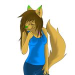  arkbeast_(artist) canine clothing female mammal mushcat97 solo 