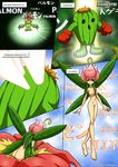  breasts comic digimon female lillymon nipples palcomix palmon pussy togemon 