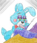  animatronic blue_fur clothing cpctail feline five_nights_at_freddy&#039;s five_nights_at_freddy&#039;s_2 fur kissing lagomorph machine male mammal oral pants penis purple_fur rabbit robot toy_bonnie_(fnaf) video_games 