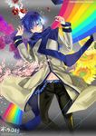  bad_id bad_pixiv_id blue_eyes blue_hair hands headphones highres kaito kaninn male_focus nail_polish solo vocaloid 