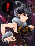  antennae breasts fingernails jason_robinson large_breasts monster_girl q-bee solo surprised vampire_(game) wings 