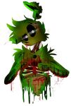  animatronic blood caramelcraze comic five_nights_at_freddy&#039;s glowing glowing_eyes machine robot springtrap_(fnaf) video_games 