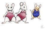  2015 breasts chubby clothing digital_media_(artwork) duo female mammal mouse oddwilds rodent sketch smile swimsuit 