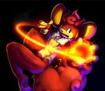  2015 abs anthro black_background elpatrixf fire flammin&#039;go male mammal nintendo nude open_mouth pok&eacute;mon pok&eacute;morph primate simisear simple_background solo video_games 