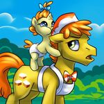  2015 cute earth_pony equine female feral friendship_is_magic horn horse karol_pawlinski male mammal mr_cake_(mlp) my_little_pony pony pumpkin_cake_(mlp) unicorn young 