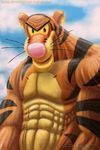  abs atomiccircus cloud disney feline male mammal muscles solo tiger tigger winnie_the_pooh_(franchise) 