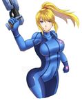  :| absurdres arched_back armpits artist_name bangs blonde_hair blue_bodysuit blue_eyes bodysuit breasts clenched_hand closed_mouth covered_collarbone covered_navel cropped_legs emblem eyebrows_visible_through_hair eyes_visible_through_hair from_side gloves gun hair_tie hand_up handgun high_ponytail highres holding holding_gun holding_weapon large_breasts legs_together long_hair looking_to_the_side metroid metroid:_other_m paralyzer parted_bangs ponytail ryukenden samus_aran serious sidelocks simple_background skin_tight solo standing stun_gun swept_bangs trigger_discipline turtleneck v-shaped_eyebrows watermark weapon white_background zero_suit 